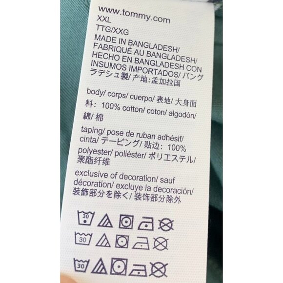 Tommy Hilfiger Denim Jacket Size XXL Extra Extra Large Green Button Women New - Picture 7 of 7